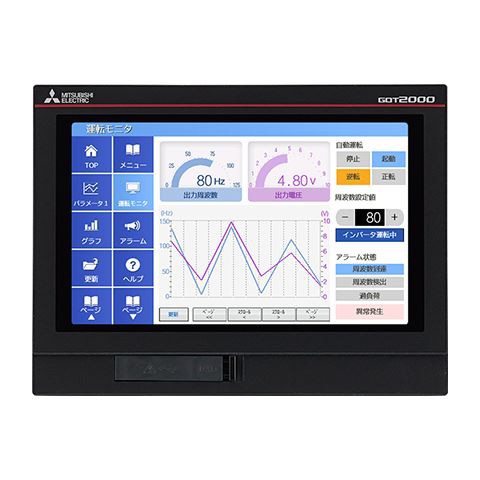 Mitsubishi 7 pulgadas de ancho TFT Panel HMI Operador Gráfico Terminal GT2107-WTBD